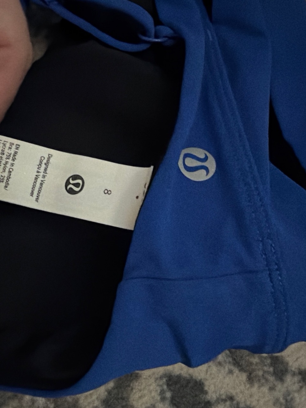 lululemon athletica Royal Blue Crisscross Sports Bra - Picture 2 of 3